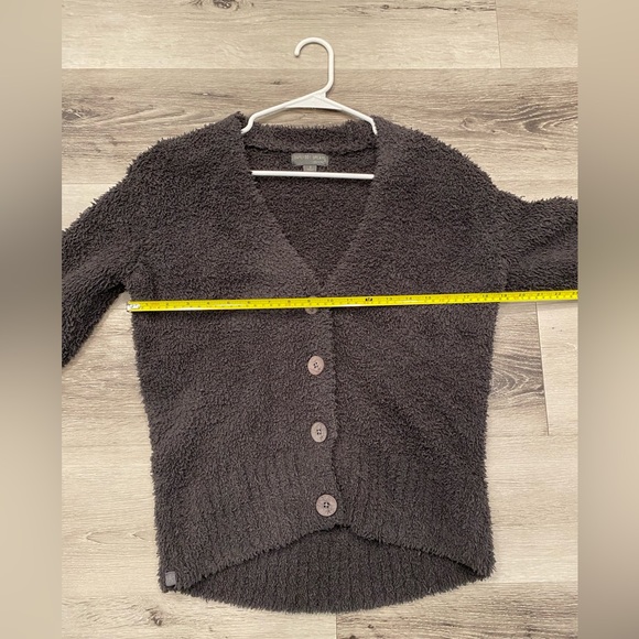 BAREFOOT DREAMS CozyChic Button-Down Cardigan Sweater Women’s Size S Charcoal - Picture 5 of 7